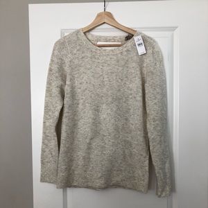 Long sleeve split back sweater